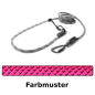 Preview: easy-long Hundeleine TWIST Ø9mm - 3,5m - pink mit schwarzen Haken